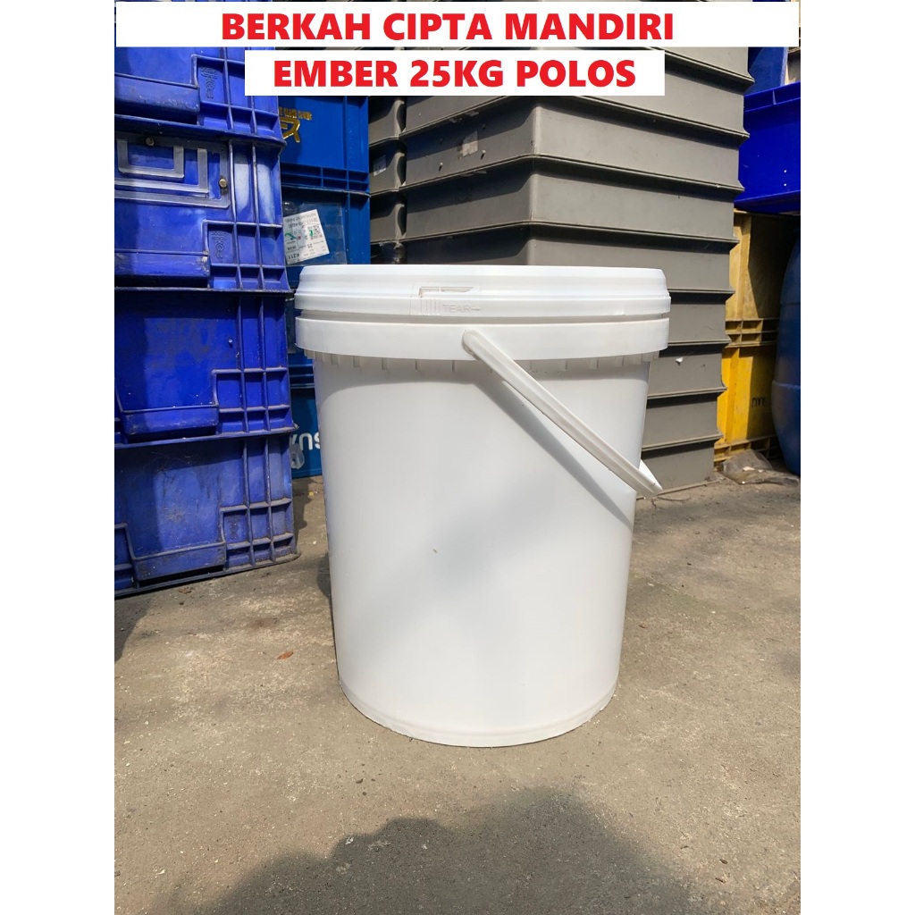 ember plastik ember bekas cat 25kg putih plus tutup