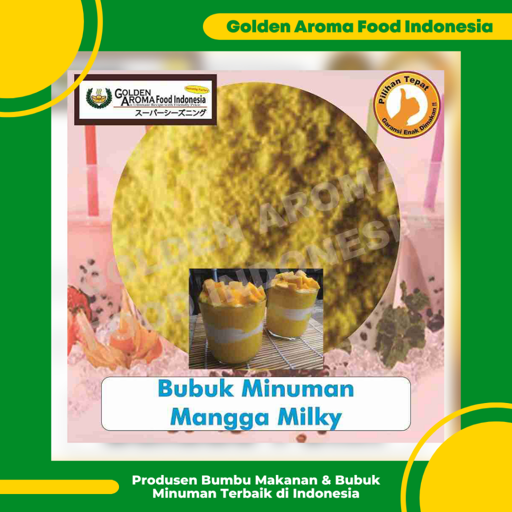 

Bubuk Minuman Mangga Milky 1 Kg Milky Mango Drinking Powder Enak Murah Halal Aman Bubble Drinking