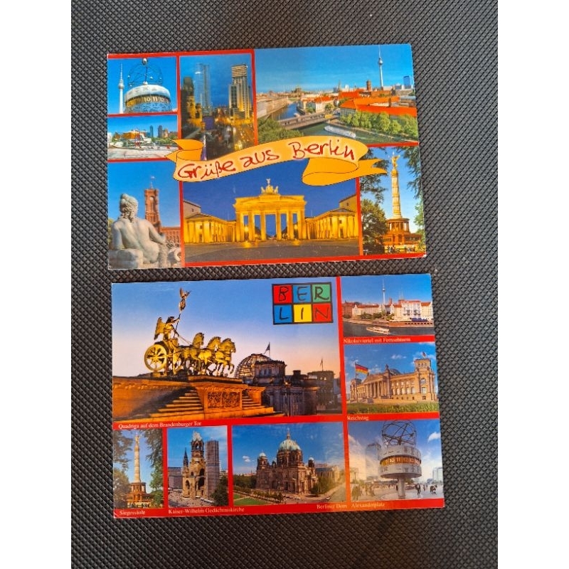 

2 kartu pos berlin/berlin Postcard