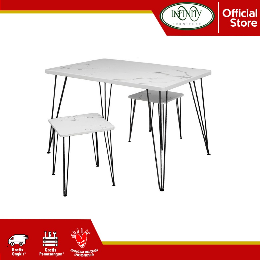 Meja Makan Set 2 Kursi EONA