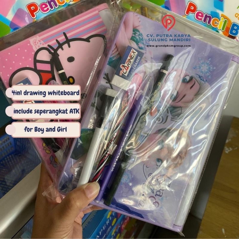 

pencil box 4in1 for boy or girl