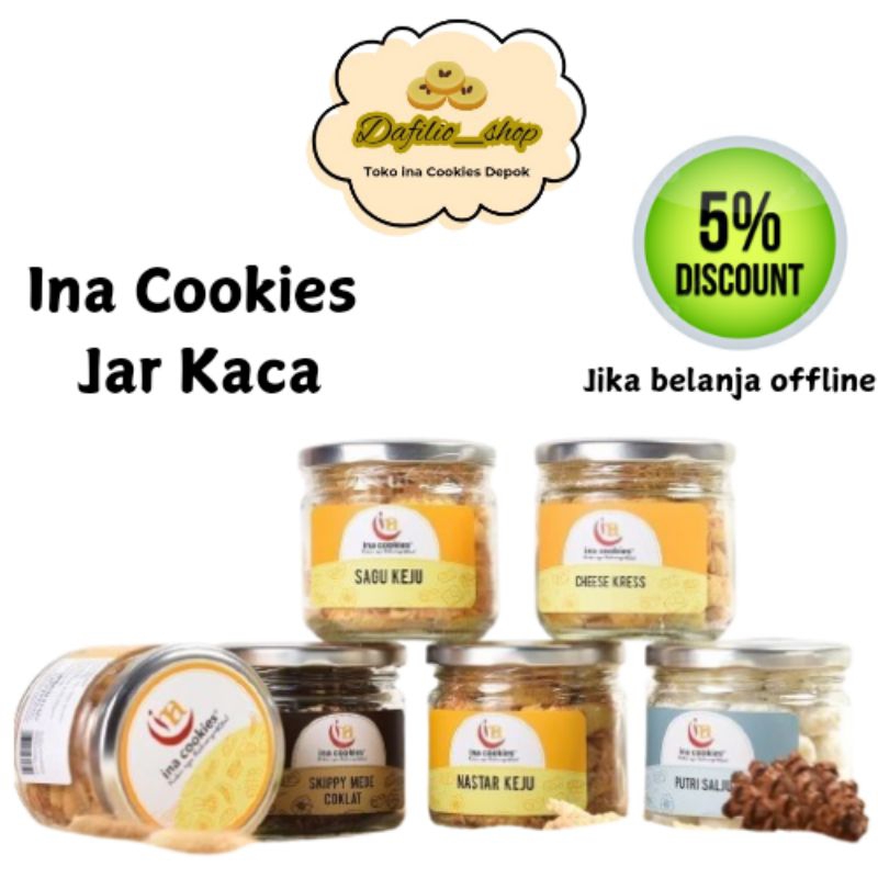 

Ina Cookies Jar Kaca Kue Kering Varian Manis Asin Coklat Cokelat Sagu Keju Nastar keju Putri Salju Red Velvet Putri Yogurt Putri Coklat Skippy Mede Coklat Greentea Almond Choco Almond Vegan Kaastengel Putra Fakhri Putri Voula Putri Es Krim Cheese Kress