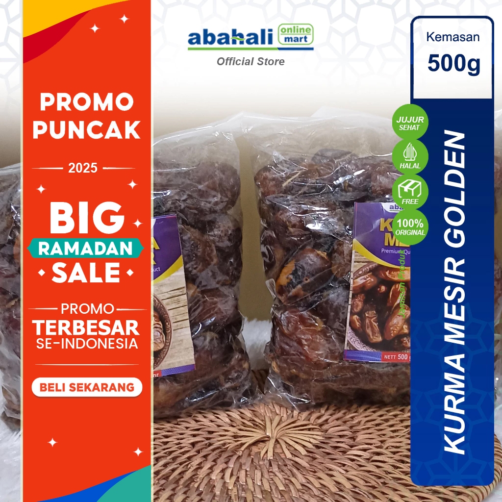 

Kurma Basah Mesir Golden Orient 500gr Kemasan Plastik Enak Premium Promo Termurah