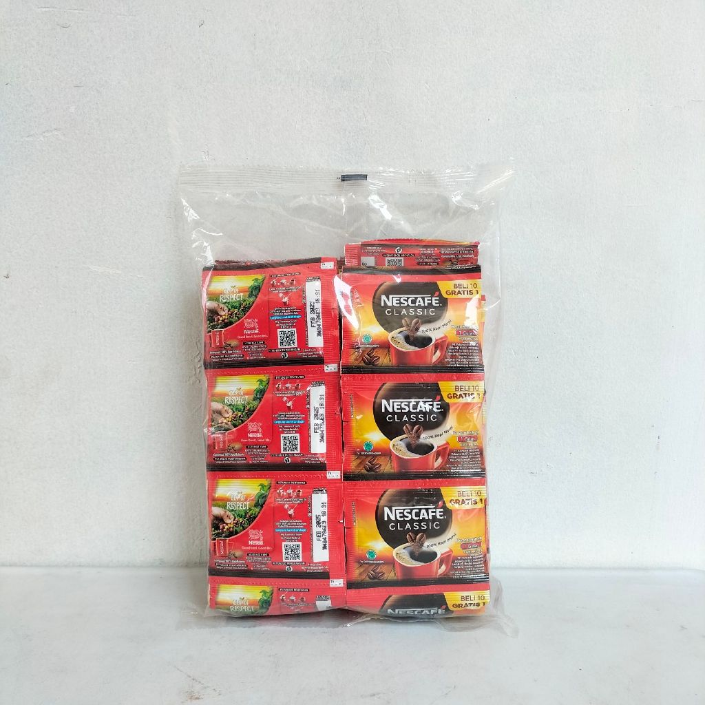 

NESCAFE CLASSIC KEMASAN 1 PACK ISI 60X2 GRAM