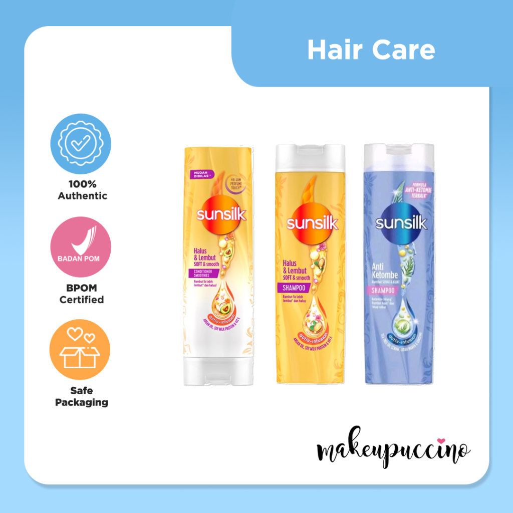 Sunsilk Smoothies Soft And Smooth Shampoo/ Soft And Smooth Conditioner/ Shampoo Anti Ketombe 160ml