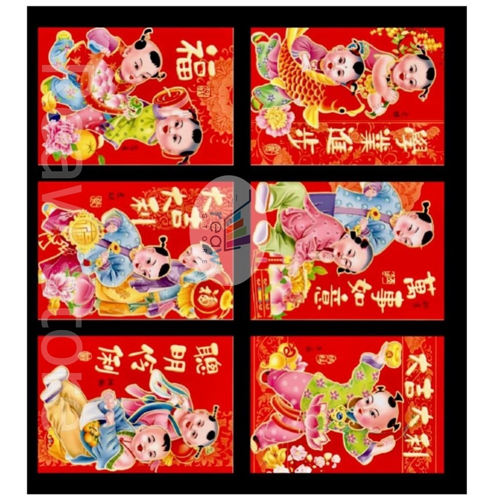

Angpao amplop karakter hongbao anak cowo cewe imlek sincia uk M