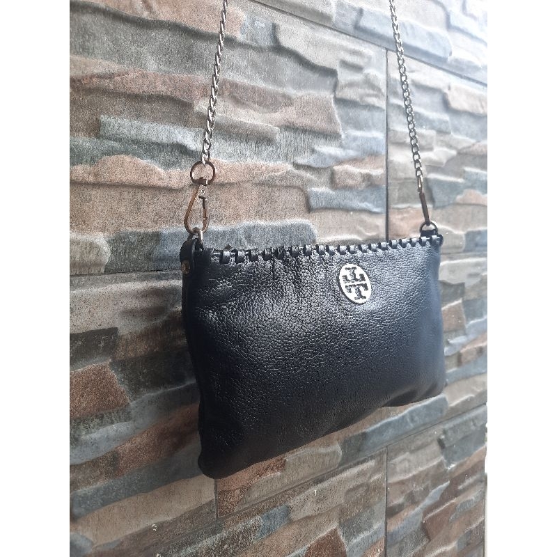 Slingbag Hitam Rantai ALA TORY BURCH - TAS PRELOVED BRANDED ORIGINAL