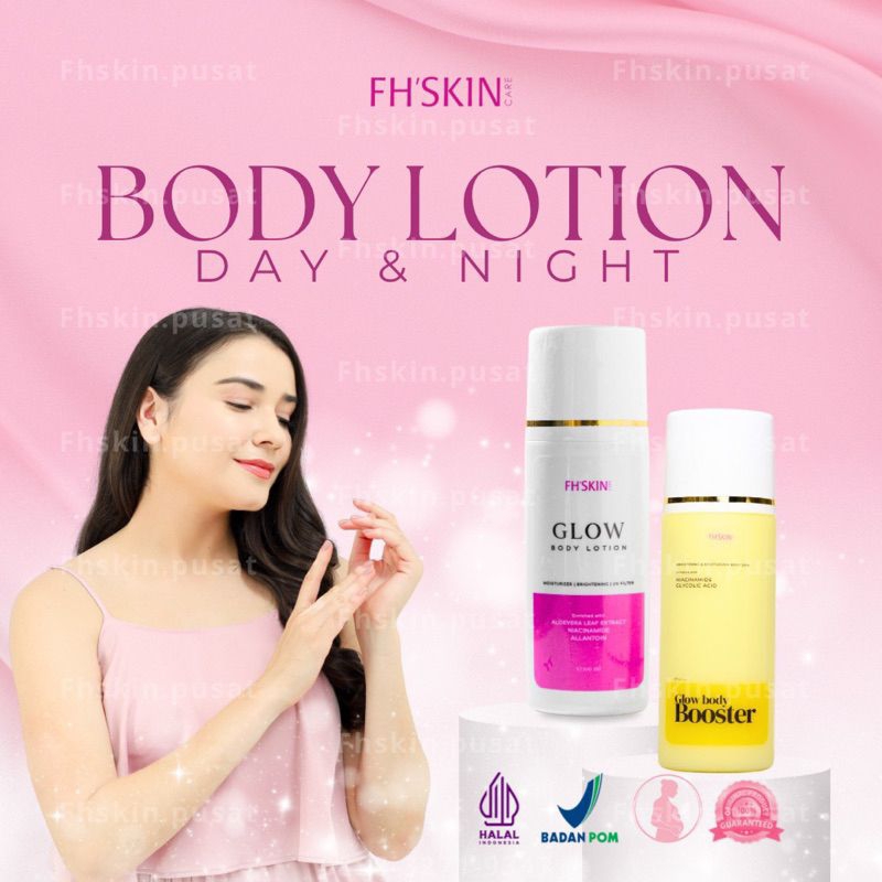 PAKET HANDBODY BOOSTER WHITENING GLOW BODY BOOSTER / PAKET HANDBODY SIANG MALAM / PAKET HANDBODY PEM