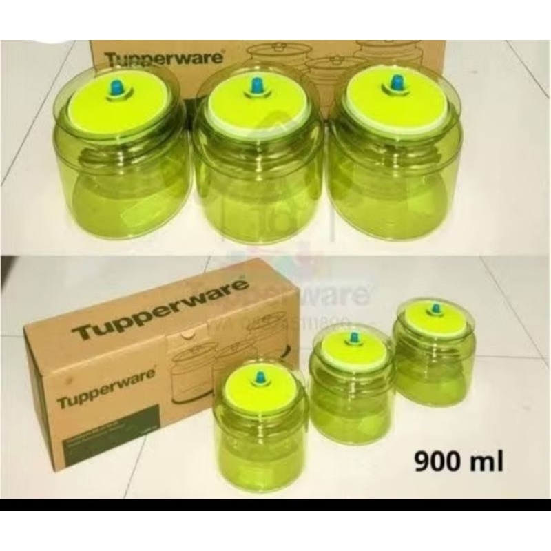 toples counterpart hijau /ungu 900 ml tupperware 1 pcs