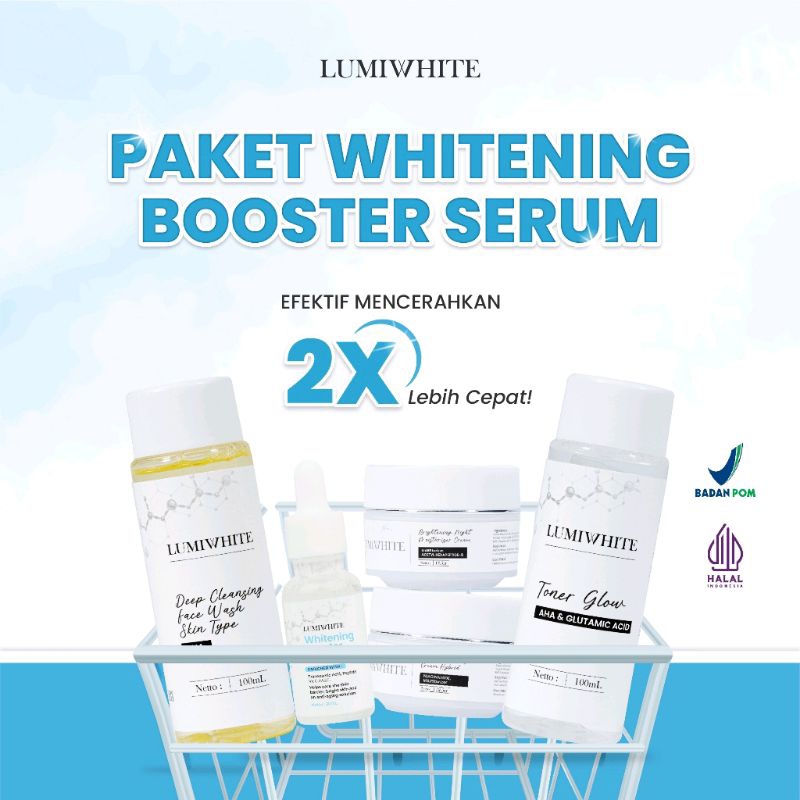 PAKET SKINCARE LUMIWHITE SERUM WHITENING BOOSTER