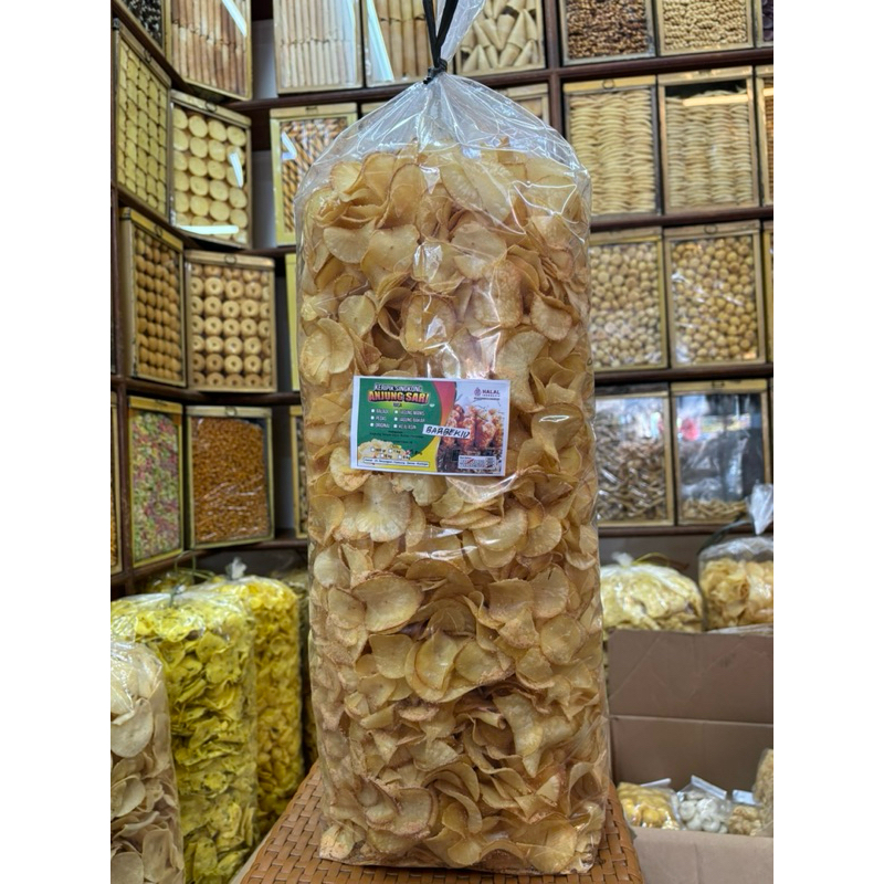 

Snackkings Keripik Singkong BBQ gurih renyah kemasan kiloan