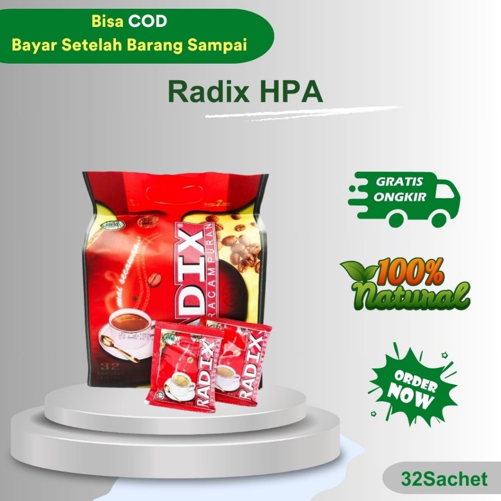 

Kopi Radix Malaysia HPA ORIGINAL - Isi 32 Sachet