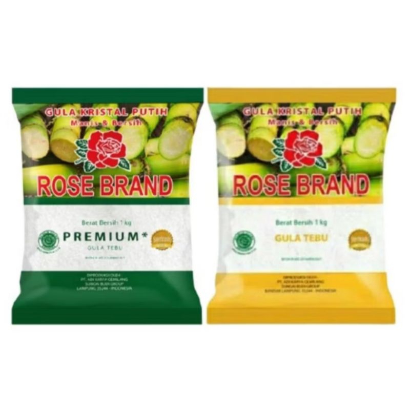 

Rose brand gula pasir 1kg (1 CTN isi 20)