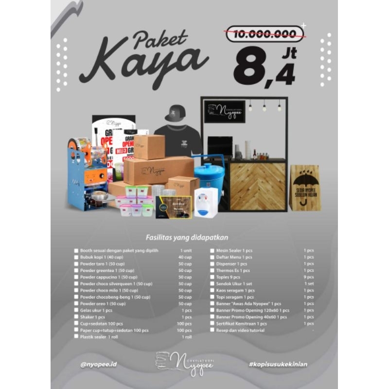 

Paket Usaha Nyopee Paket Kaya