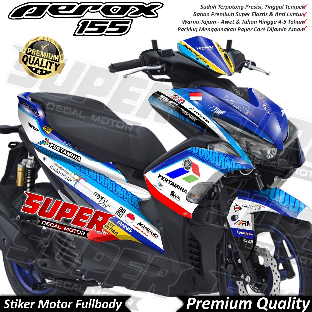 (COD) Stiker Decal Motor Yamaha Aerox Old Full Body Variasi Mandalika