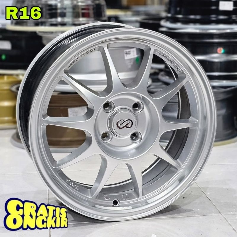 velg racing mobil r16 ENKEI TARMAC PCD 4X100 LEBAR 7 velg mobil ring 16 velg mobil brio jazz city fr