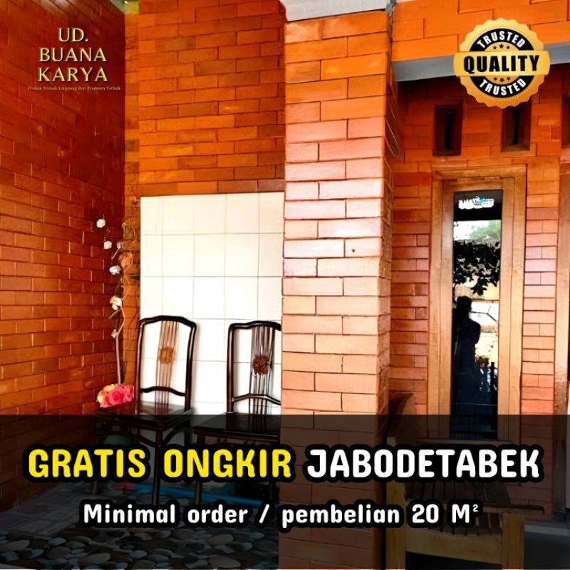 Bata Tempel Jabodetabekkar | Bata hias Dinding dan pagar | Brick Exposed