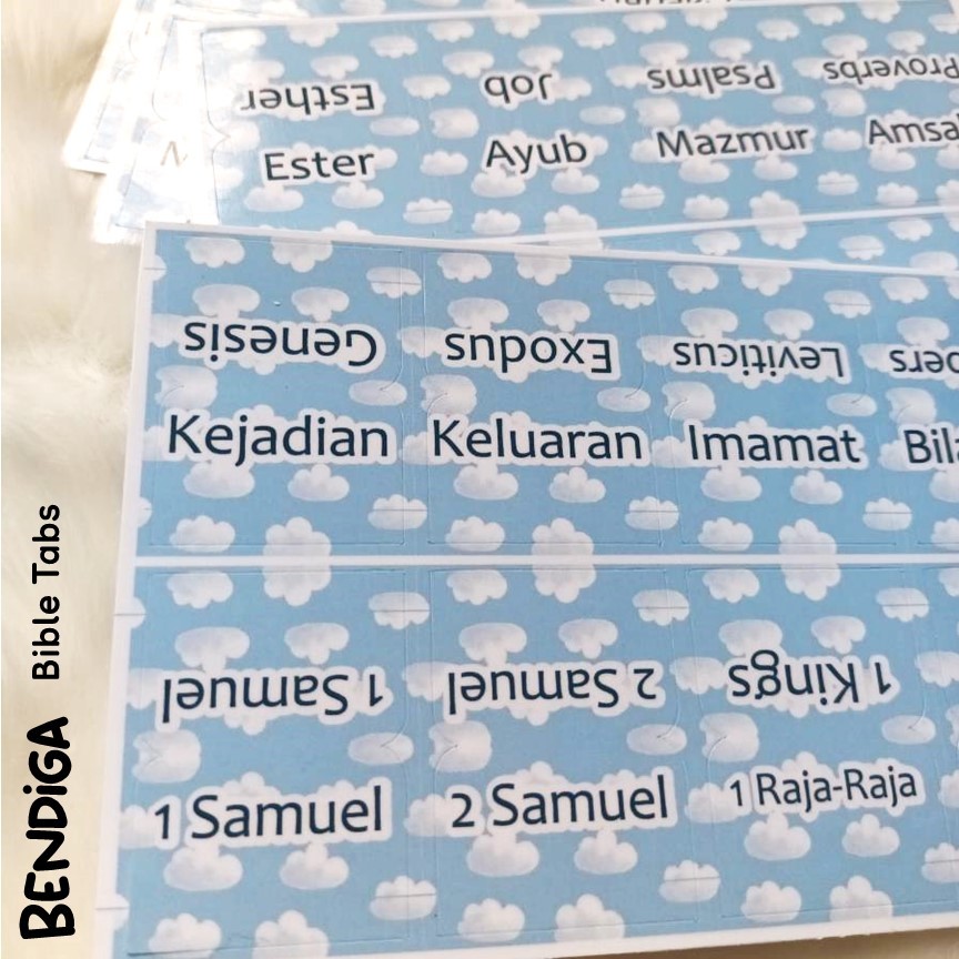 

CLOUDS - Stiker Index Alkitab Dua Bahasa TB Ukuran Kecil Holy Bible New International Version (NIV) - Ukuran Kecil