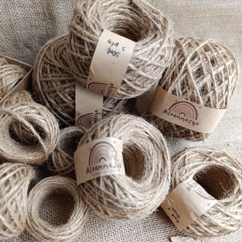 

{Aleannasya} - (100 METER) TALI RAMI 2 PLY & 3 PLY / SCRAPBOOK / AESTHETIC
