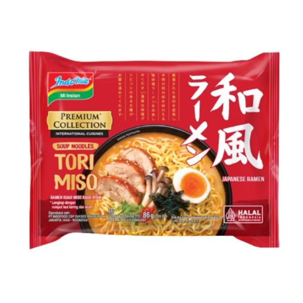 

Indomie Japanese Ramen Kuah Tori Miso Rasa Ayam 91 gr