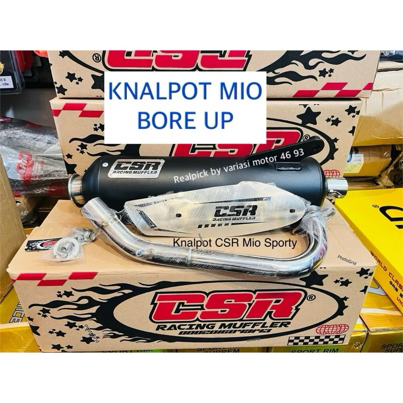 KNALPOT  MIO SPORTY / MIO SOUL KARBU KNALPOT ORIGINAL CSR