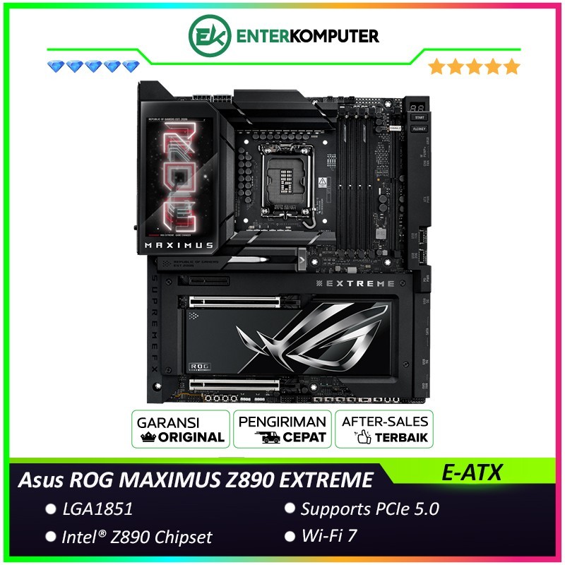 Asus ROG MAXIMUS Z890 EXTREME (LGA1851, Z890, DDR5, USB3.2 Gen2x2 Type-C, SATA3)