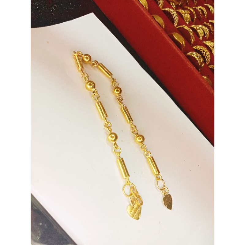 gelang bola variasi bambu kuningan