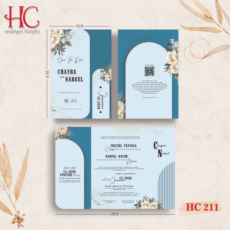 

Kertas Blangko Undangan Murah HC 211