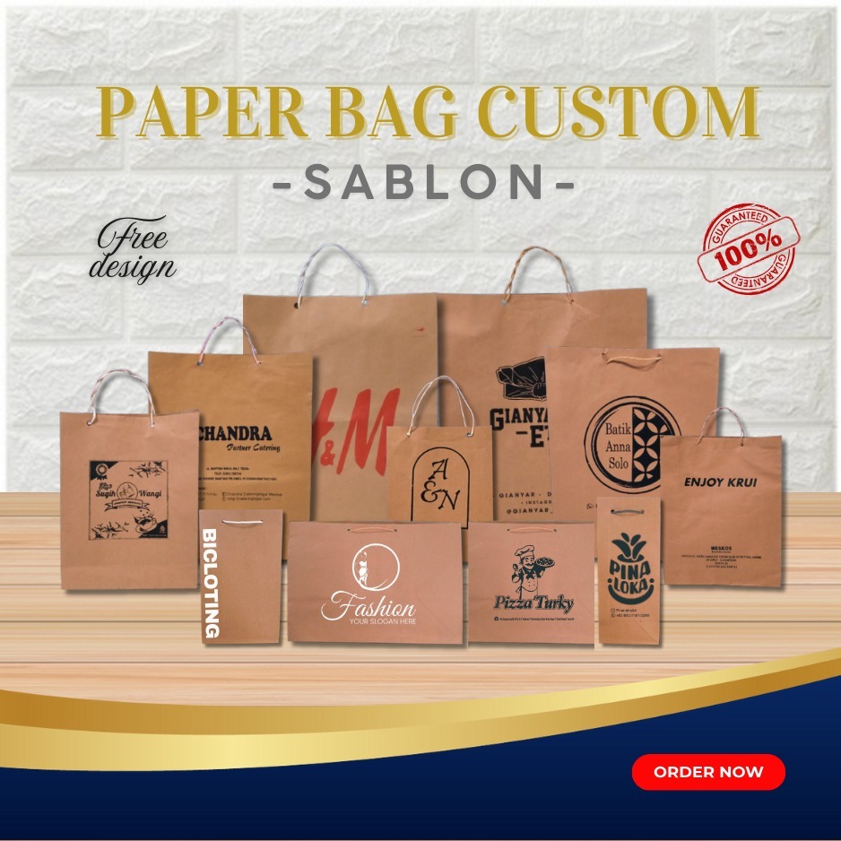 

[GROSIR] PAPER BAG CUSTOM SABLON/ PAPERBAG SABLON / PAPER BAG PERNIKAHAN