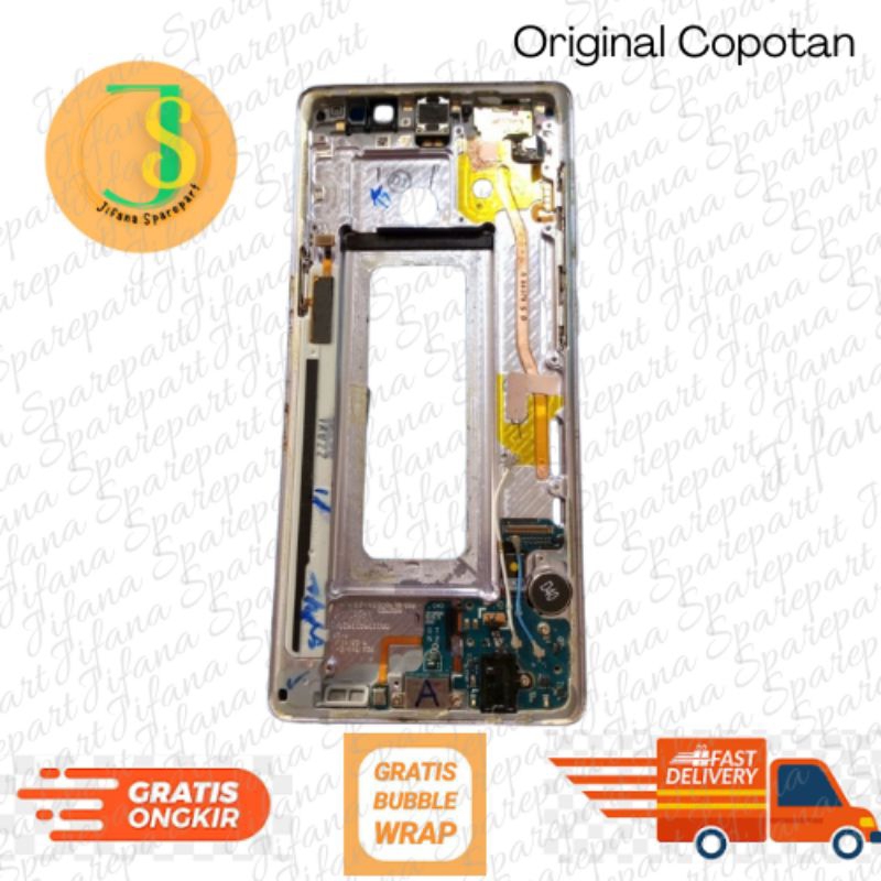 Frame / Tatakan Lcd + Papan Pcb Charger + Pen + Loudspeaker Atas + Tombol Volume dan On Off Luar Dal