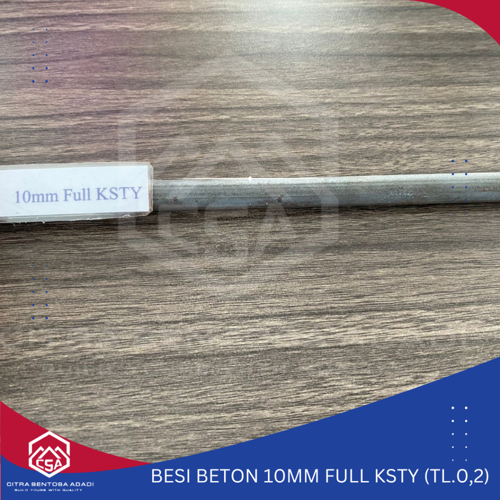 BESI BETON 10mmFULL SNI KSTY/PERWIRA (BERSERTIFIKAT SNI TP280) TL 0.2