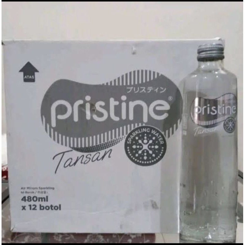 

Pristine Tansan Air Minum Sparkling Water 480ml 1 Dus / Karton isi 12 Botol