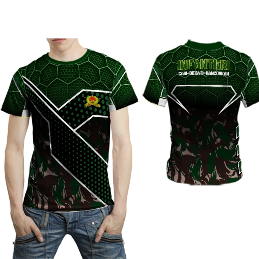 INFANTERI TNI AD Baju Dinas Kaos Jersey Fullprint Gratis Nama