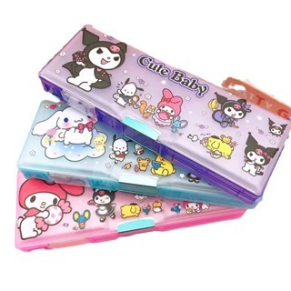 

Tempat pensil magnet anak kotak pensil peralatan sekolah sanrio Kuromi melody cinamoroll AT037