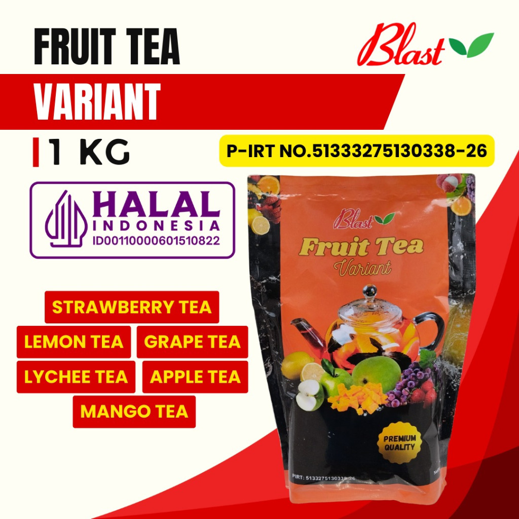 

BUBUK LEMON TEA 1 KG - Bubuk Minuman Rasa Teh - Aneka Varian Rasa Buah
