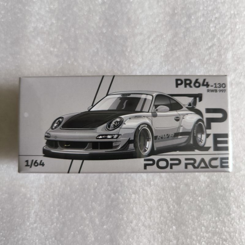 POP RACE PORSCHE RWB 997 DARK SILVER