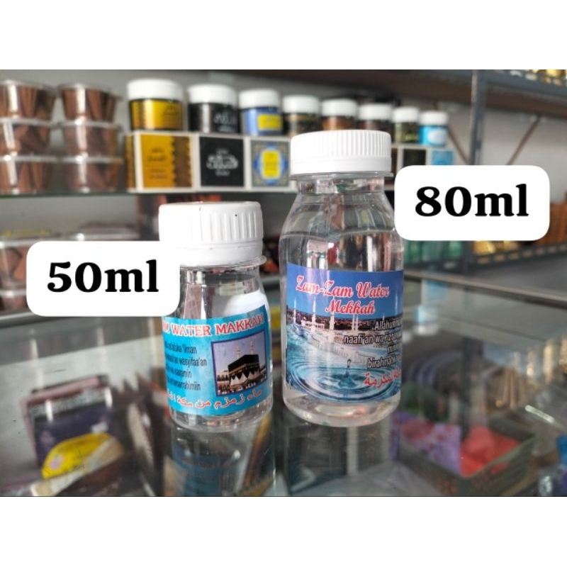 

AIR ZAM ZAM ORIGINAL 50 ML DAN 80 ML | ZAM ZAM WATER MEKKAH AL MUKARAMAH