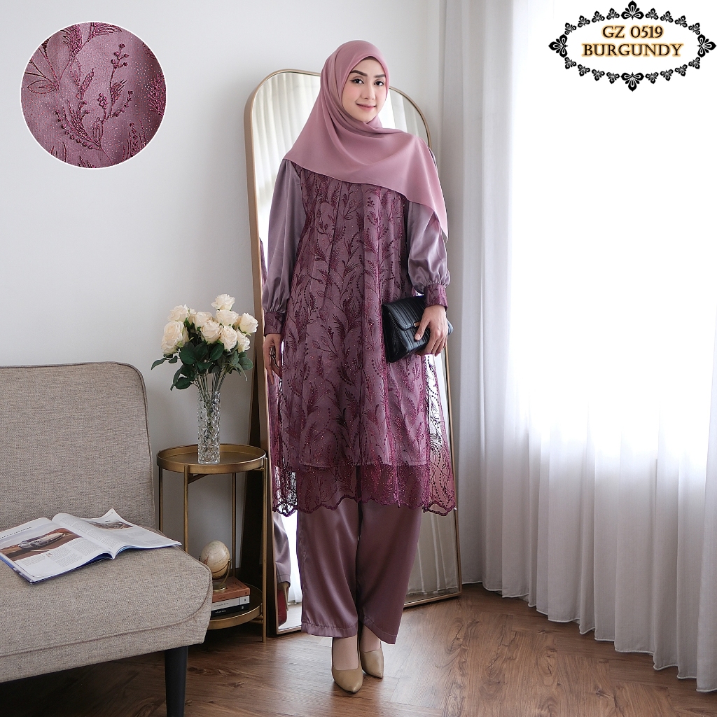 Setelan Celana Brukat Tille/ Setcel Brukat Denim/ Setcel Brukat Remaja/ Setcel Brukat Jumbo