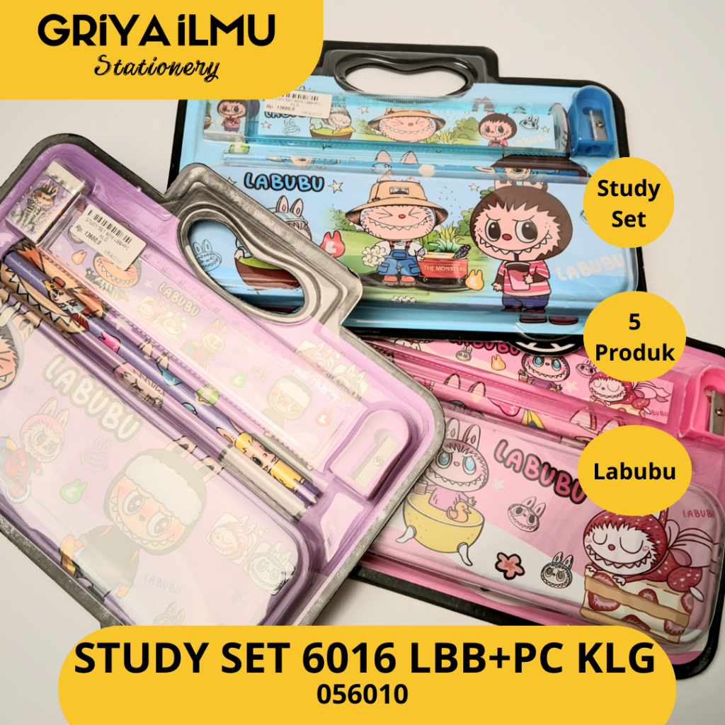 

KOTAK PENSIL LABUBU STATIONERY SET LABUBU PAKET ALAT TULIS SET 6016 (056010)