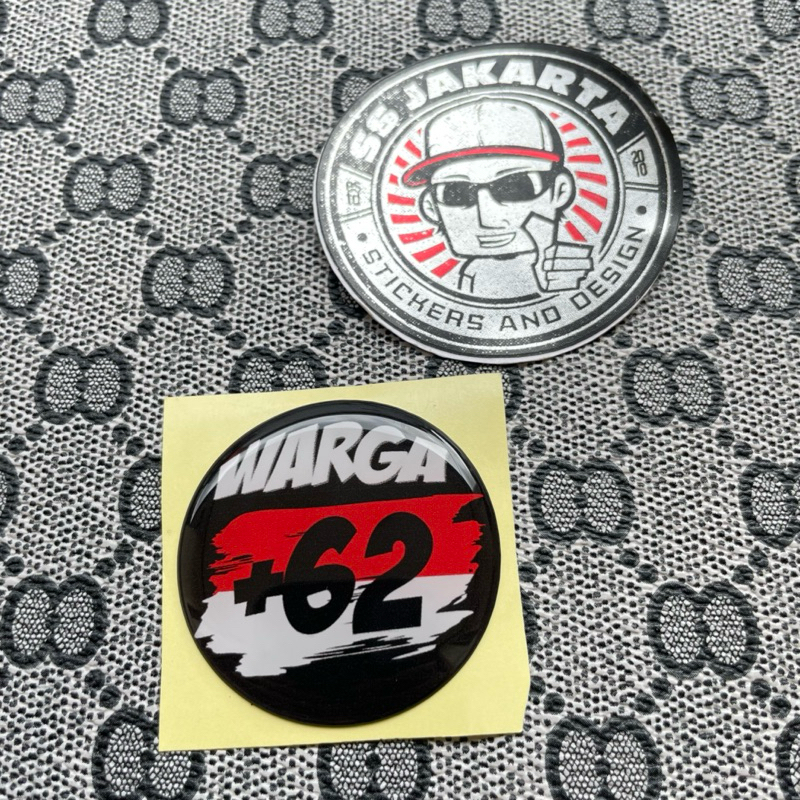 

Sticker Stiker Emblem Warga +62 Indonesia Timbul