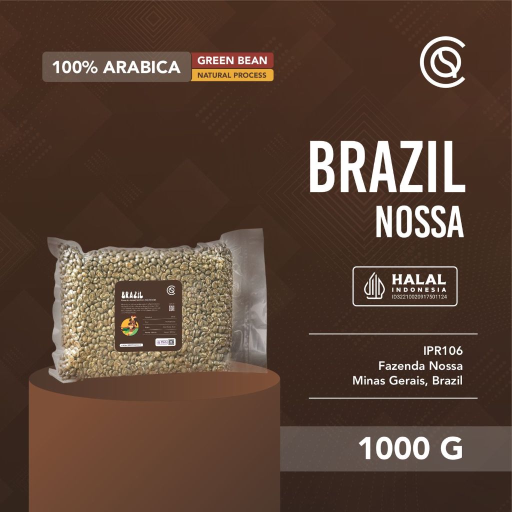 

COFFEEHQ BRAZIL Fazenda Nossa Senhora das Graças Natural Green Beans 1Kg