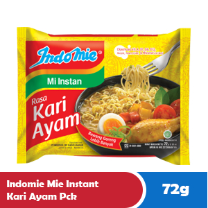 

INDOMIE MIE INSTANT KARI AYAM PCK 72g