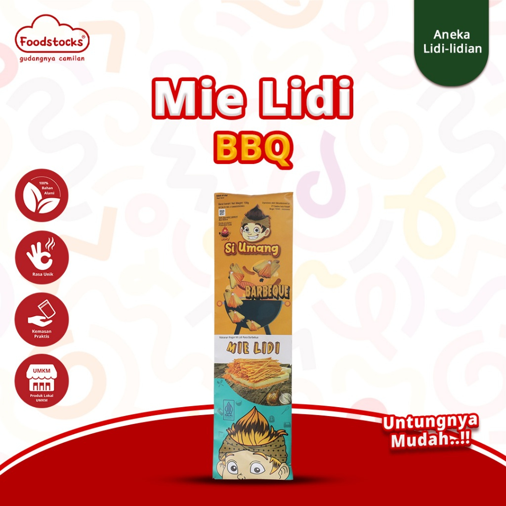 

Si Umang Cemilan Sapu Lidi 130g - BBQ