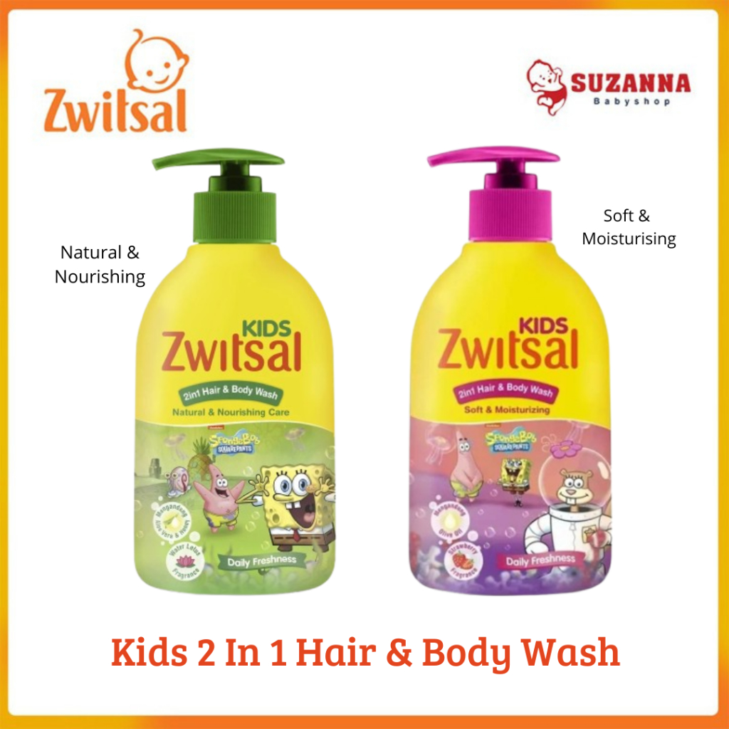 Zwitsal Kids 2 In 1 Hair & Body Wash - Sabun Mandi Anak