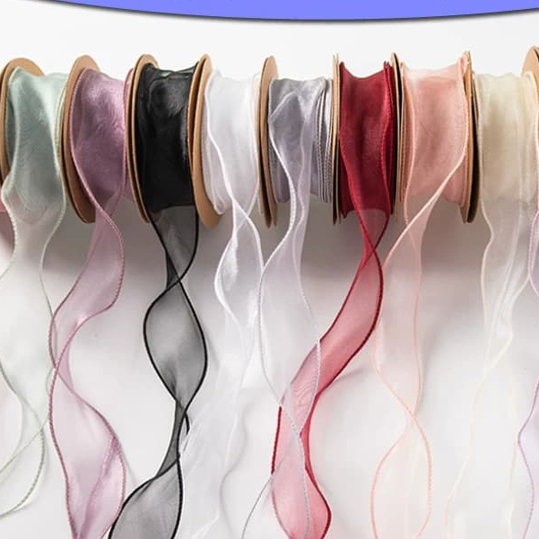 

Pita 06 Organza Premium 1METER Pita Kado Pita Bunga Buket