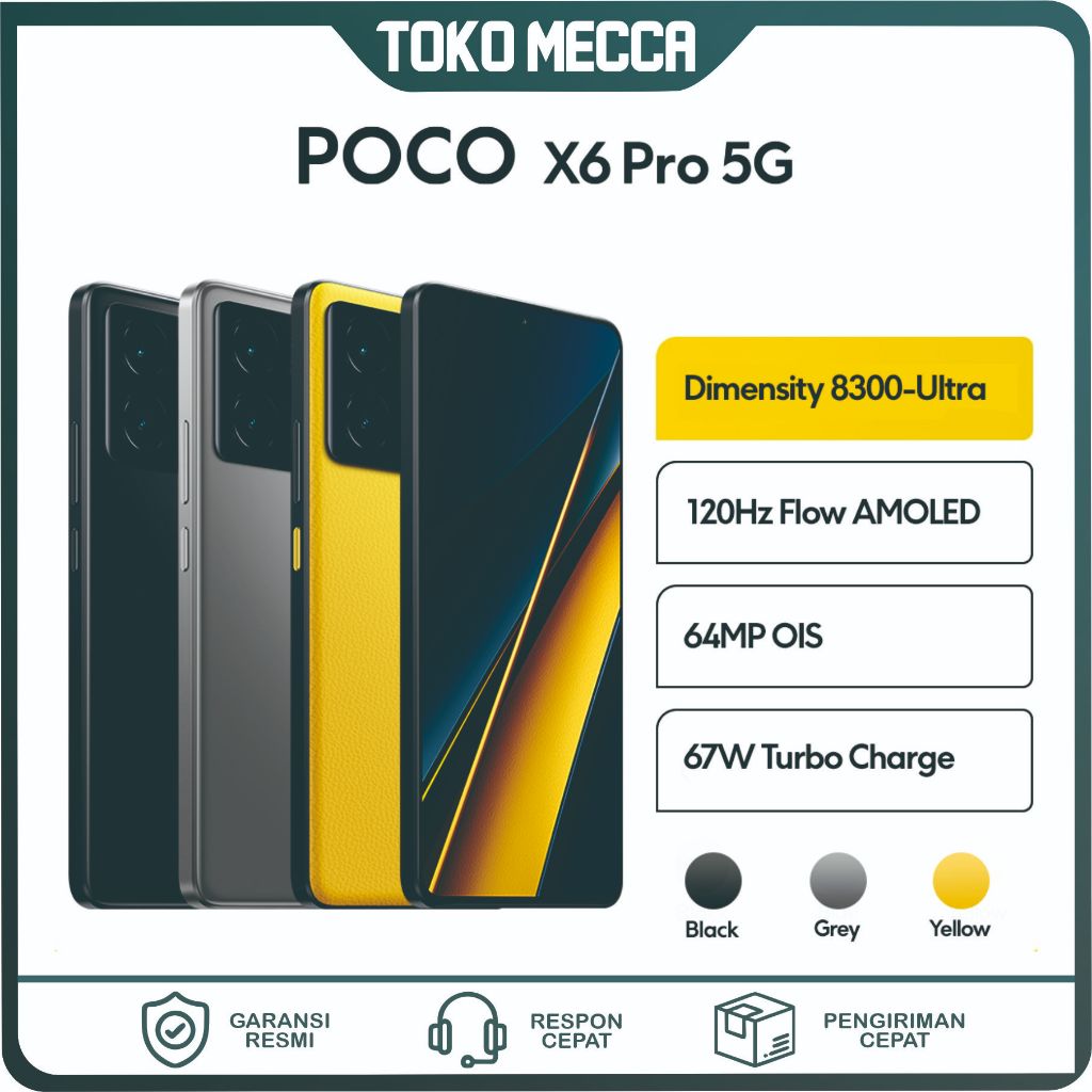 POCO X6 Pro 5G 12/512GB Garansi Resmi