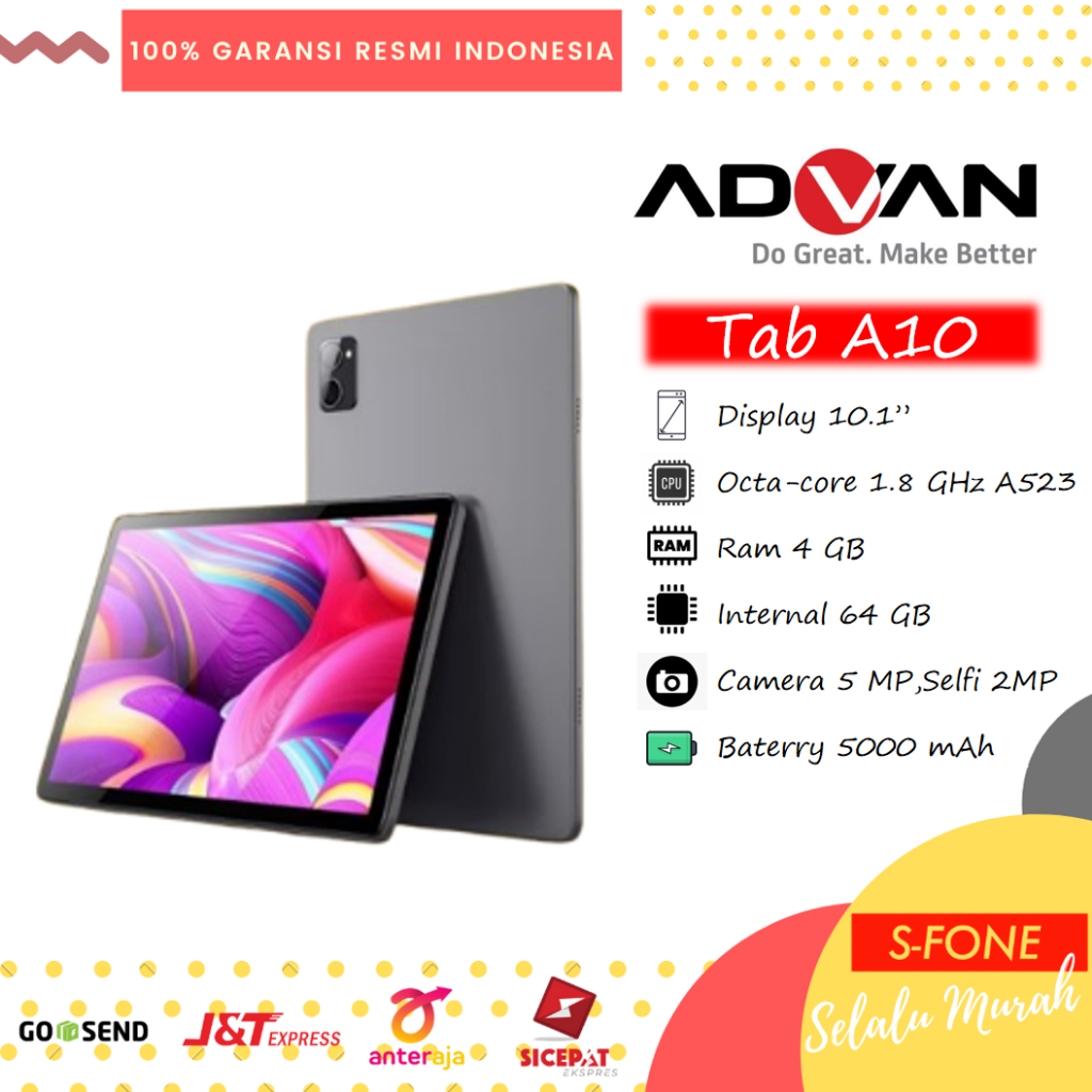 Advan Tab A10 4/64GB TABLET 10" WIFI ONLY