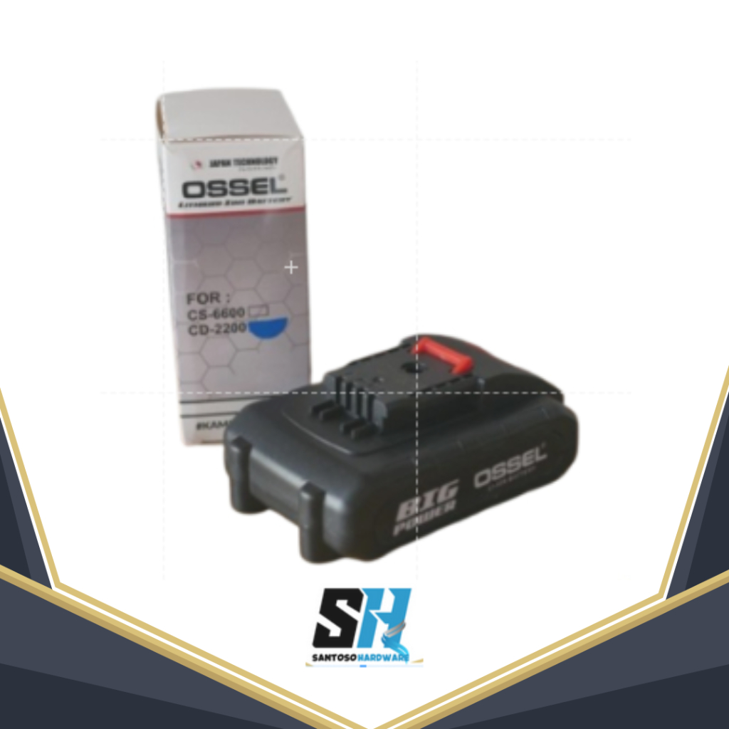 OSSEL BOR BATERAI CORDLESS