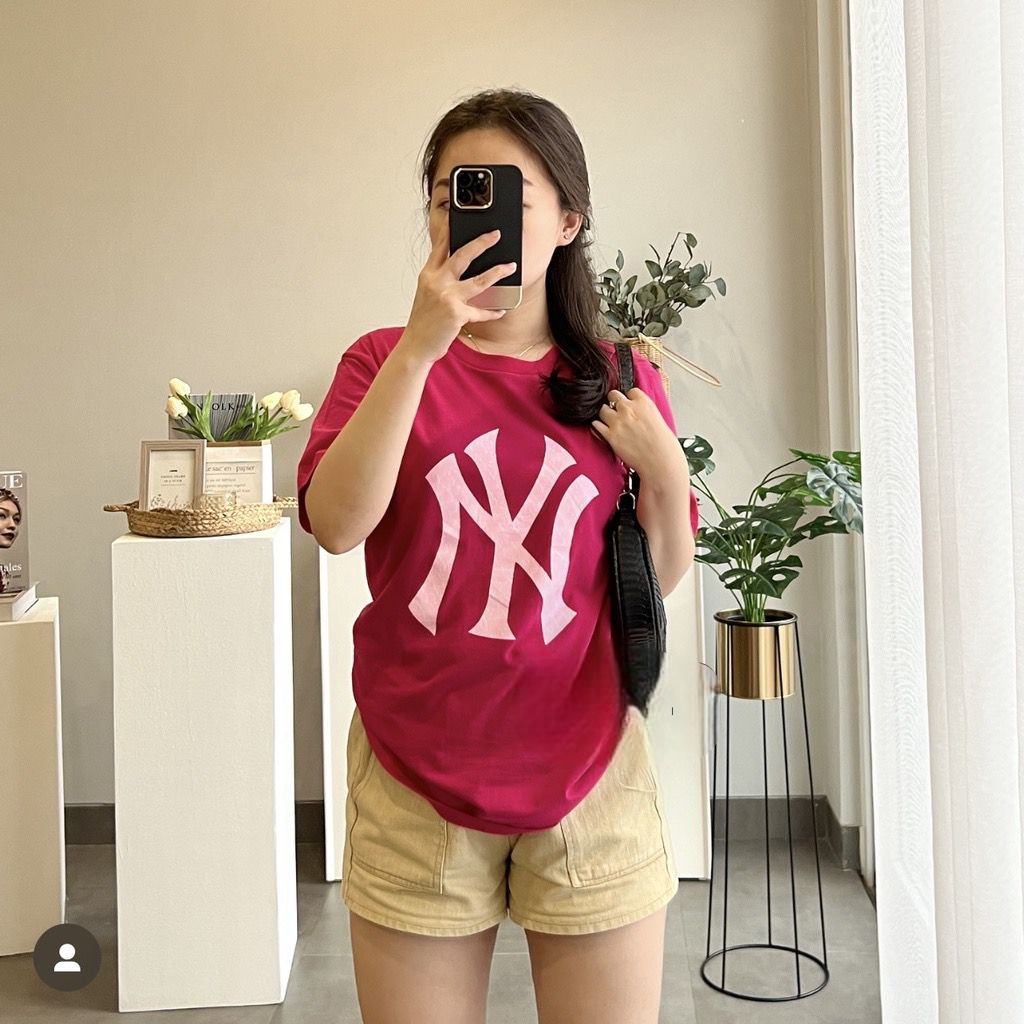 FUSCHIA PINK FANTA COLLECTION l BAJU KAOS TSHIRT TUMBLR TEE OVERSIZE JUMBO DAISY NY