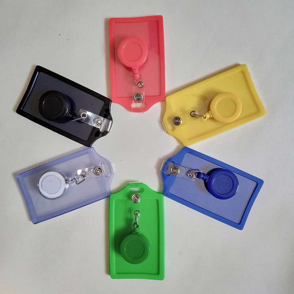 

Card Holder karet 2 Slot Kartu Yoyo Tarik dan Yoyo Putar